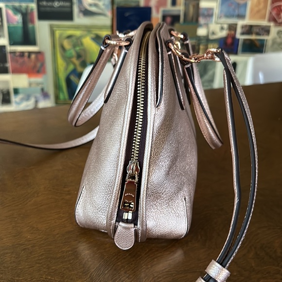 Rose Gold COACH mini satchel in Rose Gold - Picture 2 of 10